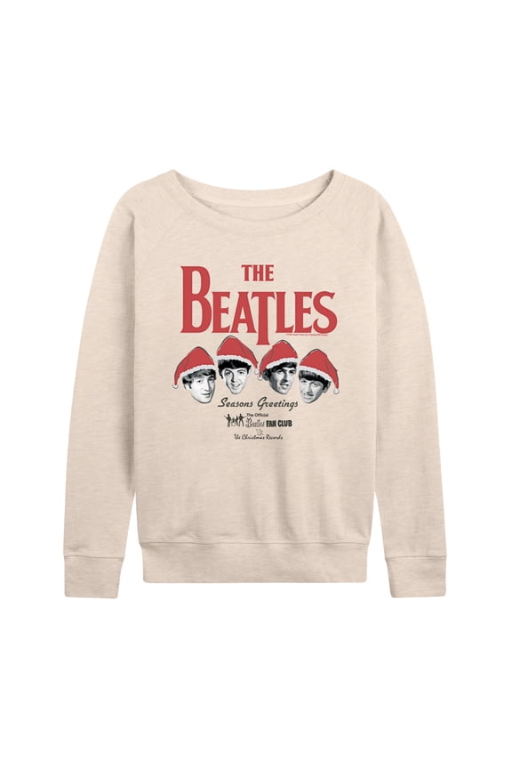 - Beatles Christmas - Women's French Terry Pullover Long Sleeve Shirt