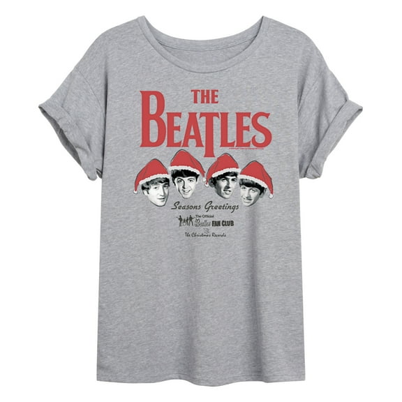 The Beatles - Beatles Christmas - Women's Oversized Graphic T-Shirt
