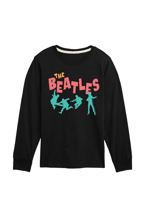 - Beatles Silhouettes - Youth Boys Long Sleeve Graphic T-Shirt
