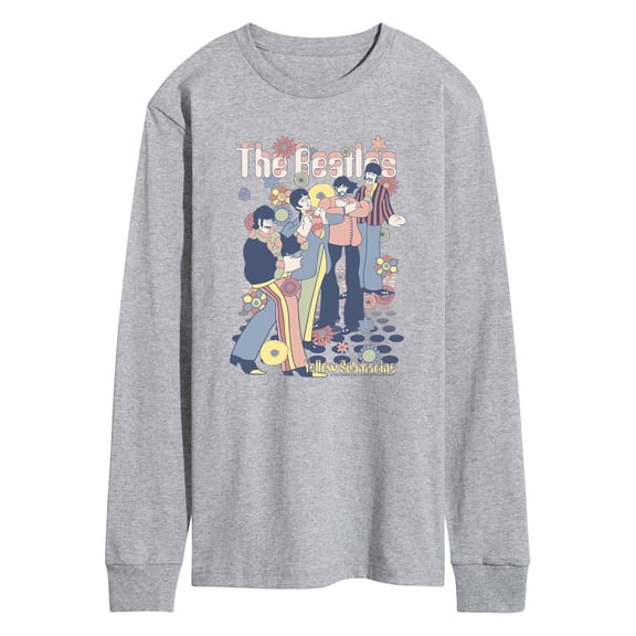 The Beatles - Beatles Yellow Lights Only - Men's Long Sleeve Graphic T-Shirt