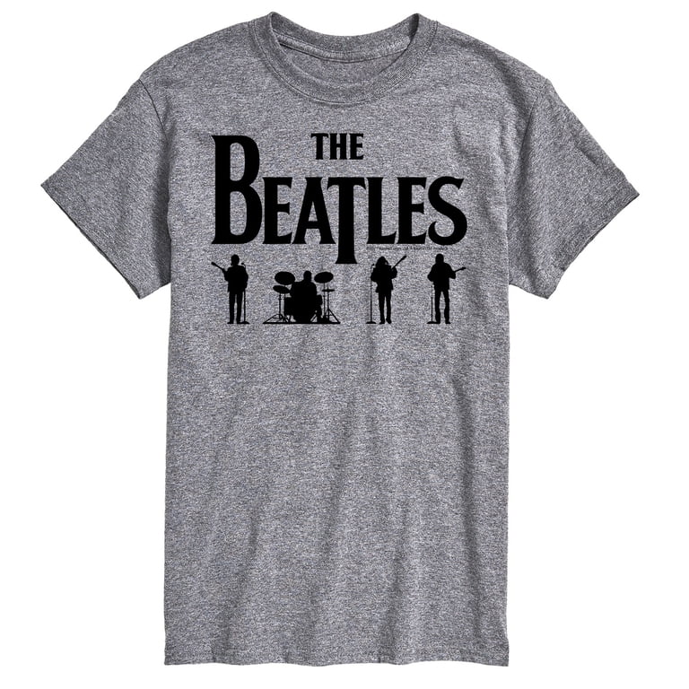 The Beatles - Black Band Silhouettes - Men's Short Sleeve The Beatles - Black Band Silhouettes - Men's Short Sleeve
