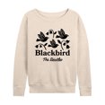 thumbnail image 1 of The Beatles - Blackbird Women's Lightweight French Terry Wide Neck Long Sleeve Graphic Shirt, 1 of 6
