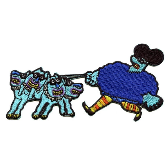 The Beatles Blue Meanie Dogs Patch British Rock Band Embroidered Iron On