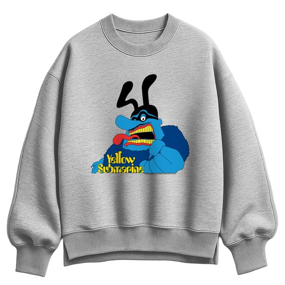 The Beatles - Blue Meanie Oversized Fleece Crew Sweatshirt