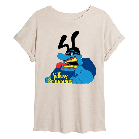 The Beatles - Blue Meanie - Women's Oversized Graphic T-Shirt