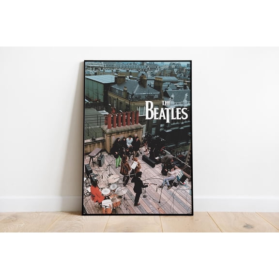 The Beatles Classic Rock Band Rooftop Scene Vintage Music Wall Decor Size 24x36 Unframed Poster
