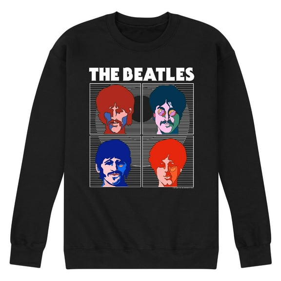 The Beatles - Color Pop Logo - Men's Crew Fleece Sweatshirt