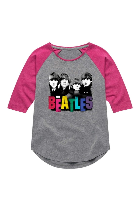 - Colorful Letters - Girls Toddler And Youth Raglan