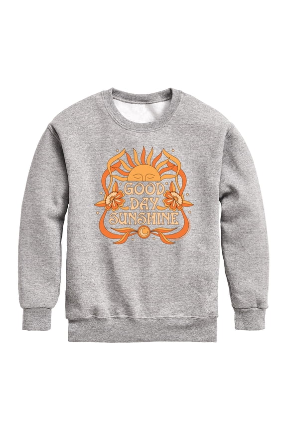 - Good Day Sunshine - Youth Boys Crew Fleece Sweatshirt