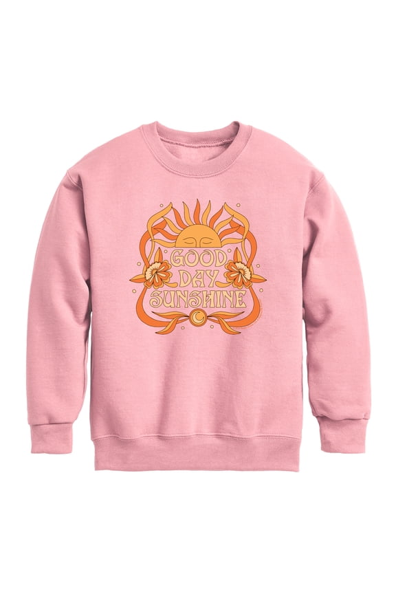 - Good Day Sunshine - Youth Boys Crew Fleece Sweatshirt