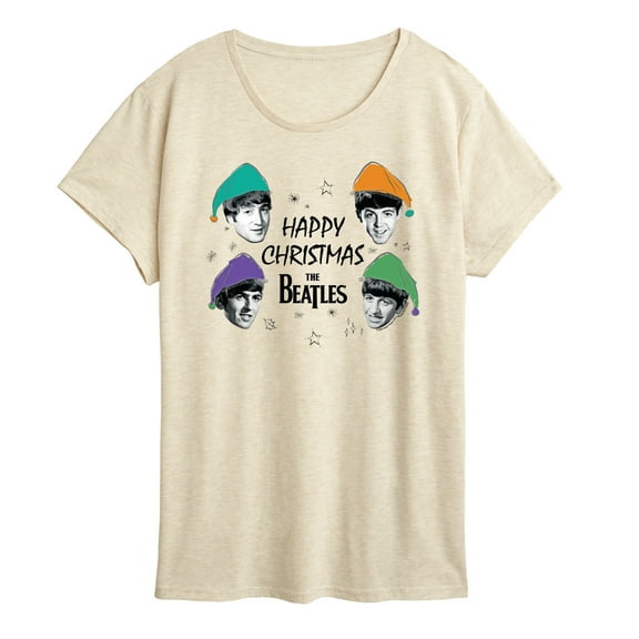 The Beatles - Happy Christmas - Women's Short Sleeve Graphic T-Shirt