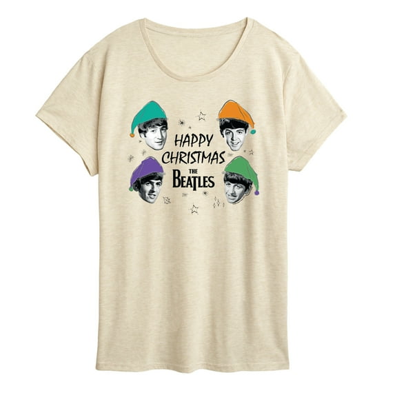 The Beatles - Happy Christmas - Women's Short Sleeve Graphic T-Shirt