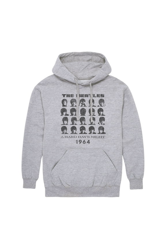 - Hard Days Night (Distressed) - Men's Pullover Hooded Fleece Sweatshirt
