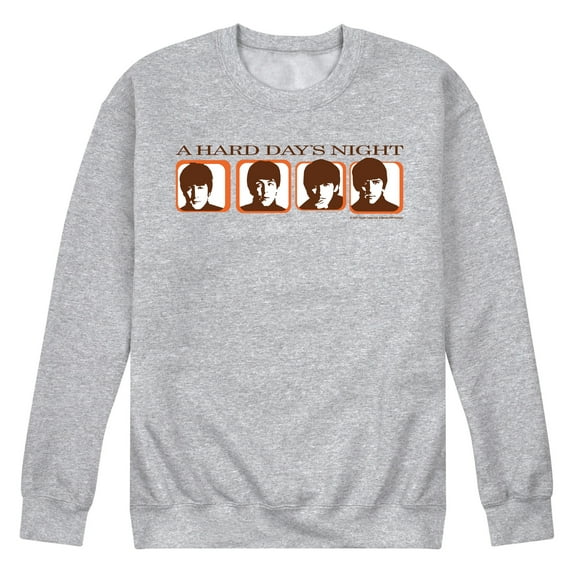 The Beatles - Hard Days Night Vintage-Men's Crew Fleece Sweatshirt