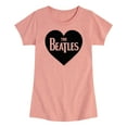 thumbnail image 1 of The Beatles - Heart - Girls Toddler And Youth Short Sleeve Graphic T-Shirt, 1 of 6