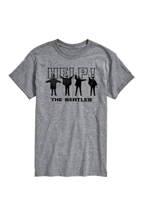 - Help Beatles - Men's Short Sleeve Graphic T-Shirt