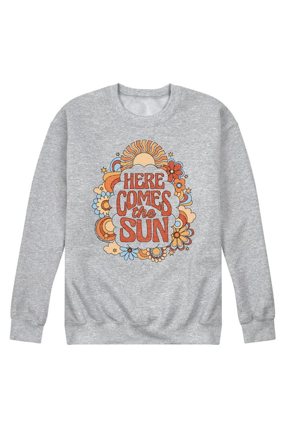 - Here Comes The Sun - Men's Crew Fleece Sweatshirt