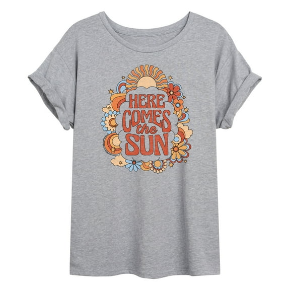 The Beatles - Here Comes The Sun - Women's Oversized Graphic T-Shirt