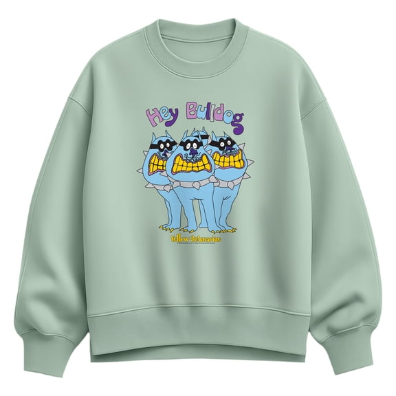 The Beatles - Hey Bulldog - Ladies Oversized Fleece Crew Sweatshirt Sweatshirt