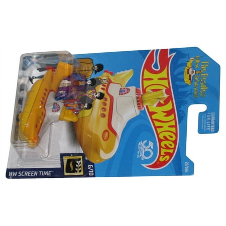The Beatles Hot Wheels Yellow Submarine (2017) HW Screen Time 6/10 Toy 26/365 - (Card Has Wear)