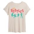 thumbnail image 1 of The Beatles - Jumping Silhouettes - Juniors Oversized Graphic T-Shirt, 1 of 5