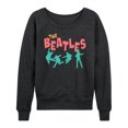 thumbnail image 1 of The Beatles - Jumping Silhouettes Women's Lightweight French Terry Wide Neck Long Sleeve Graphic Shirt, 1 of 5