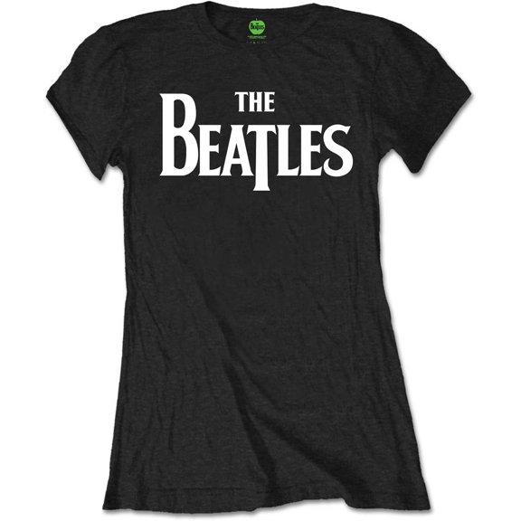 The Beatles Ladies T-Shirt: Drop T Logo (Retail Pack) (Large)