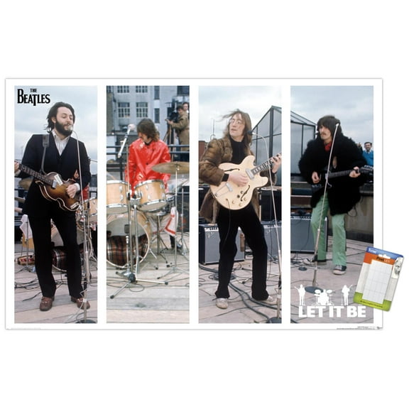 The Beatles - Let It Be Bars Wall Poster, 14.725" x 22.375"