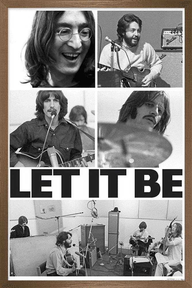 The Beatles - Let It Be Compilation Wall Poster, 14.725" x 22.375", Framed