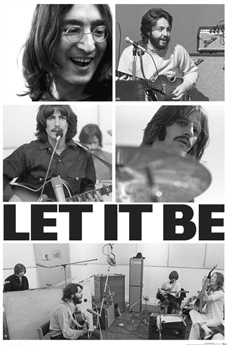 The Beatles - Let It Be Compilation Wall Poster, 14.725" x 22.375"