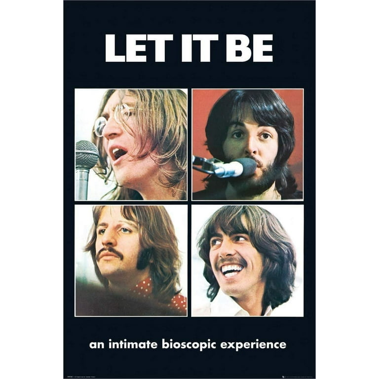 2007 THE BEATLES LET IT BE LP Release Record Retailer Promo store Poster 36