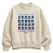 The Beatles - Liverpool England 1964 Womens Oversized Fleece Crew Sweatshirt