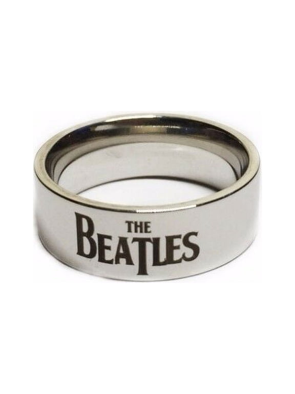 The Beatles Logo Stainless Steel Band Ring Size 13