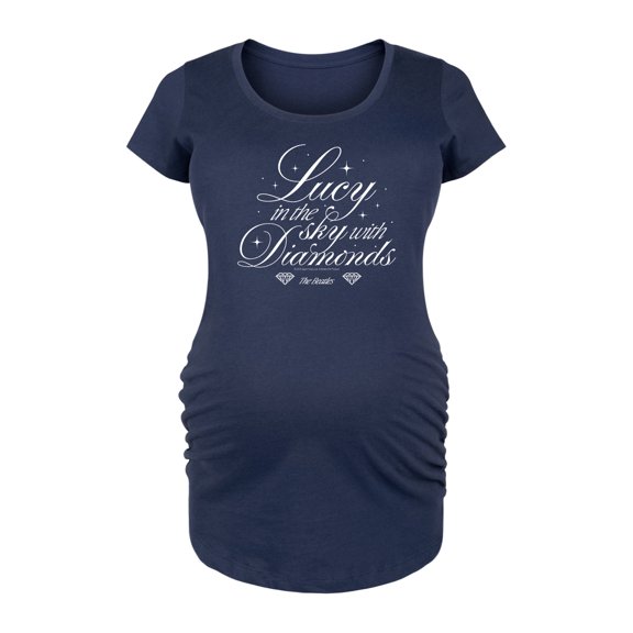 The Beatles - Lucy In The Sky With Diamonds - Women's Maternity Scoop Neck Graphic T-Shirt