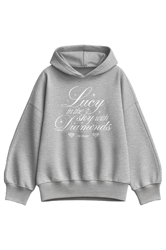- Lucy In The Sky With Diamonds - Women's Oversized Fleece Hoodie Sweatshirt