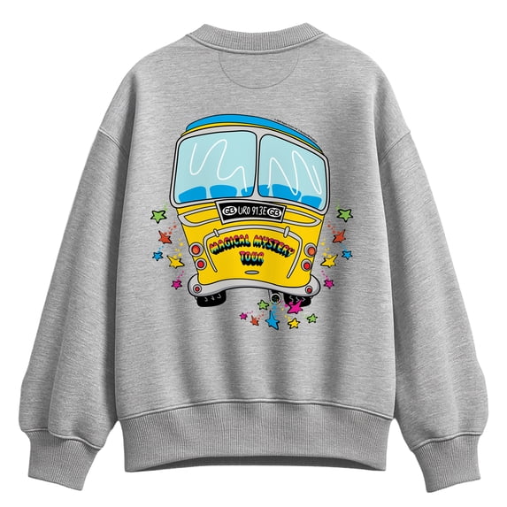 The Beatles - Magical Mystery Tour Bus - Women's Oversized Fleece Crew Sweatshirt