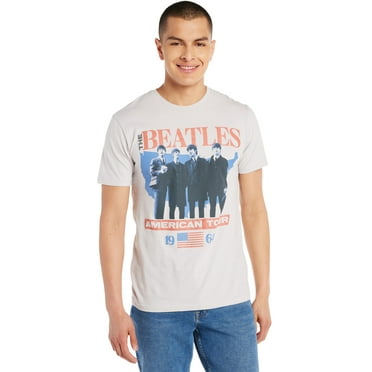 The Beatles Men's and Big Men's Band Tour Cotton Graphic T-Shirt, Sizes S-3XL