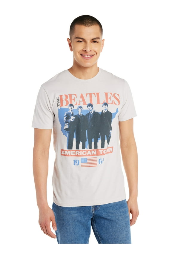 Men's and Big Men's Band Tour Cotton Graphic T-Shirt, Sizes S-3XL