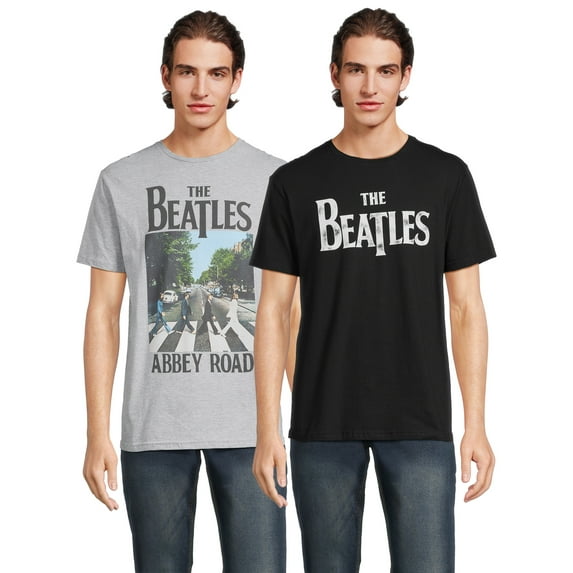 The Beatles Men’s and Big Men’s Graphic T-shirts with Short Sleeves, 2-Pack, Sizes S-3XL
