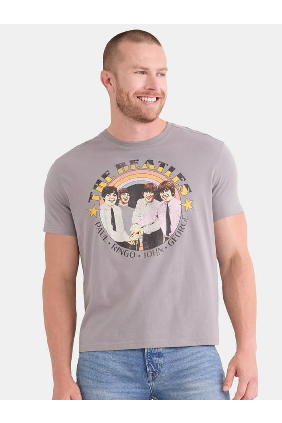 Men's Graphic Tee with Short Sleeves, Sizes S-3XL