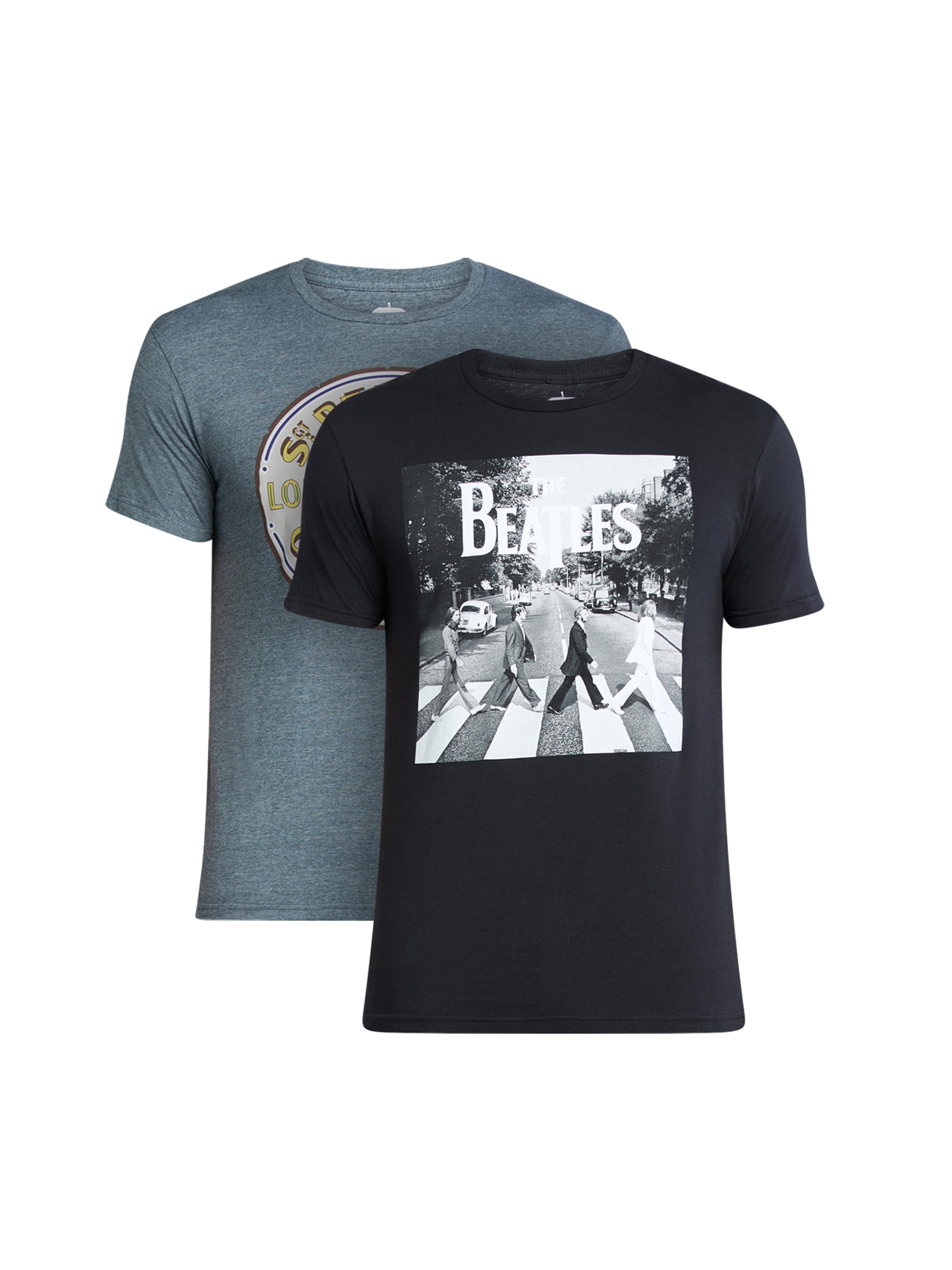 The Beatles Men's and Big Men's Graphic Tees Shirts, 2-Pack, Sizes S-3XL