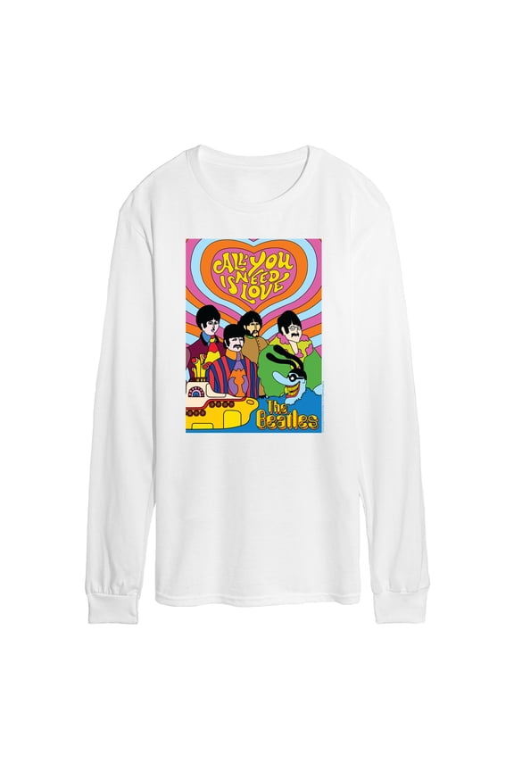 - Need Love - Men's Long Sleeve Graphic T-Shirt