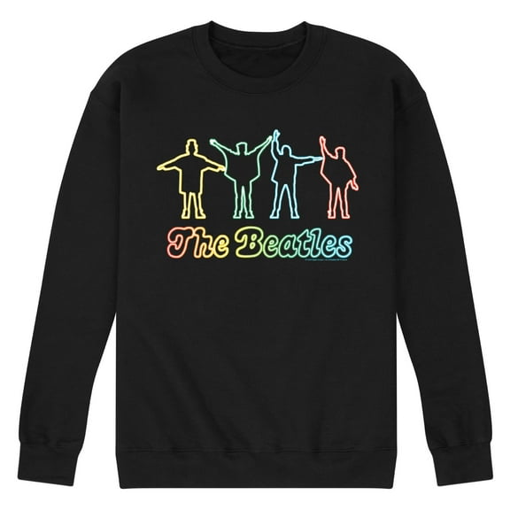 The Beatles - Neon Help  - Men's Crew Fleece Sweatshirt