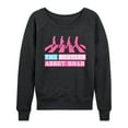 thumbnail image 1 of The Beatles - Pink Abbey Road - Women's Lightweight French Terry Long Sleeve Shirt, 1 of 6