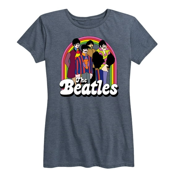 The Beatles - Rainbow Yellow Submarine Group - Women's Short Sleeve Graphic T-Shirt