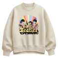 thumbnail image 1 of The Beatles - Retro Floral Women's Oversized Fleece Crew Sweatshirt, 1 of 4