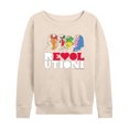 thumbnail image 1 of The Beatles - Revolution - Women's French Terry Long Sleeve Shirt, 1 of 5