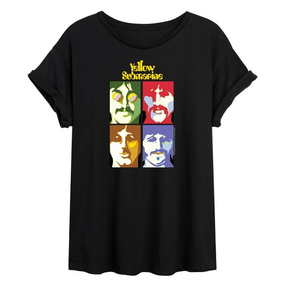 The Beatles - Seas Of Science Portraits - Juniors Ideal Flowy Muscle T-Shirt