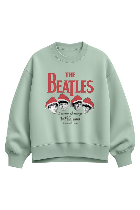 - Season's Greetings - Women's Oversized Fleece Crew Sweatshirt