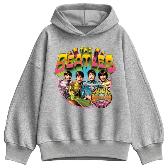 The Beatles - Sgt. Pepper Women's Oversized Fleece Hoodie Sweatshirt